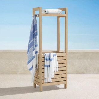 Frontgate Teak Pool Storage - Frontgate Resort Collection
