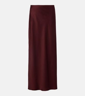 Brunello Cucinelli Satin maxi skirt