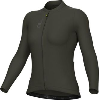 Al&eacute; Pragma Color Block L/S Jersey Velotrikot f&uuml;r Damen | oliv