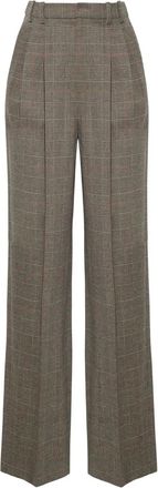 Adam Lippes check-pattern tailored trousers - Neutrals