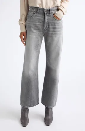 Acne Studios 2021 Orlando Wide Leg Jeans in Ash Grey at Nordstrom, Size 26 X 30