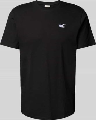 Dedicated T-Shirt mit Stitching und Rundhalsausschnitt in Black, Gr&ouml;&szlig;e S