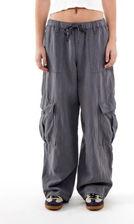 BDG Luca Cotton & Linen Pants in Charcoal at Nordstrom Rack, Size X-Small