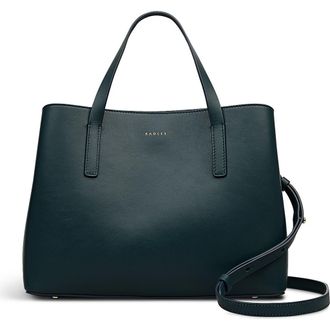 Radley London Dukes Place Medium Ziptop Satchel Bag in Teal at Nordstrom