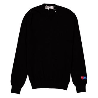 Comme Des Gar&ccedil;ons Invader Heart V-Neck Jumper, Size Medium