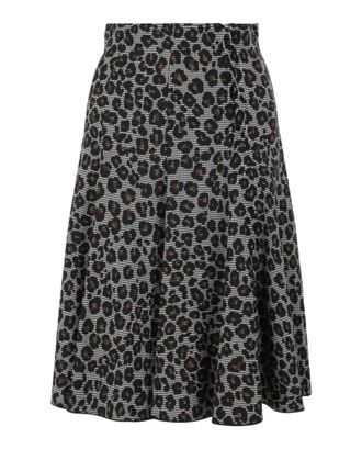 Versace Mixed Print A-Line Skirt