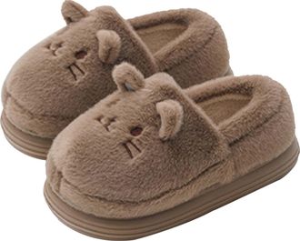 Generic Black of Friday Deals for Women Womens Fuzzy Full Slippers Womens House Shoes Size 3 Girls White Ladies Lightweight Boots Blue Navy Sale Extra Wide Wa