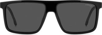Carrera 58mm C Sport Square Sunglasses in Black/Grey at Nordstrom