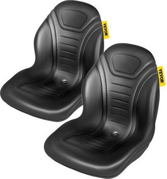 OEM Asiento Para Carretilla Elevadora 2 Piezas Asiento Compacto De Vinilo Con Respaldo Alto Para Tractor Con Orificios De Drenaje Asiento C&oacute;modo Para Carg