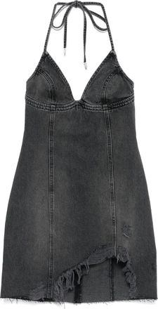 Blumarine Abito con scollo allamericana - Grigio