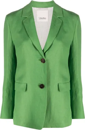 Max Mara Single Breasted Linen Blazer