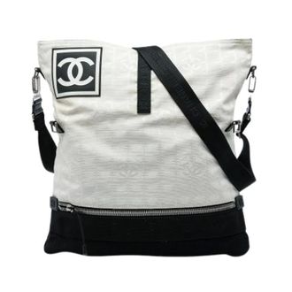 Chanel Pre-owned Nylon Crossbody Bag - Dames - Pre-owned - Wit - Maat: ONE Size Nylon