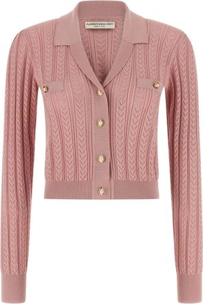 Alessandra Rich Pink Knit cardigan