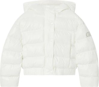 Liu Jo Imbottito corto - Dames - Winterjassen - Wit - L - Leer - Jassen
