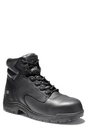 Timberland TiTAN 6 Composite Toe Work Boot in Black at Nordstrom, Size 7.5