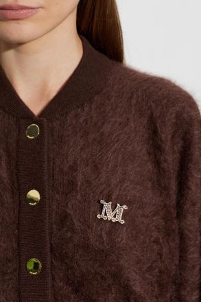 Max Mara Facella Brooch, Womens, Gold