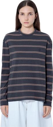Jil Sander Gestreept T-shirt met lange mouwen - Dames - Longsleeves - Grijs - XS - Katoen - Tops