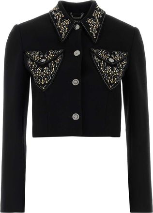 Versace Black Wool Blazer