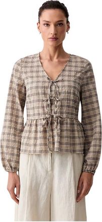Marc O'Polo Blusa con volantes - Blouses & Shirts - Mujer - Beige - XS