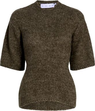 Proenza Schouler Dana trui met korte mouwen - Bruin
