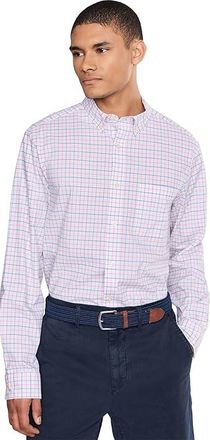 Vineyard Vines Morada Bay Tattersall Performance Cotton Shirt Mens Clothing Bahama Breeze : MD, Cotton/Nylon/Spandex