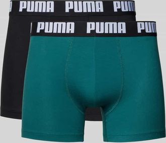 Puma Trunks aus Baumwoll-Mix im 2er-Pack in Gruen, Gr&ouml;&szlig;e XXL