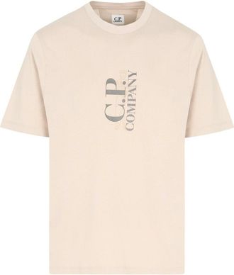 C.P. Company VERTICAL LOGO T SHIRT Size: XXL, colour: GREY