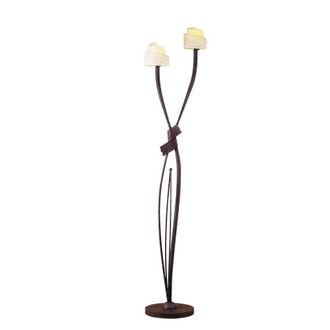 Netlighting (0008 006) Estilo Floor Lamp 2 Light E14 BrownBlack Oxide in Brown