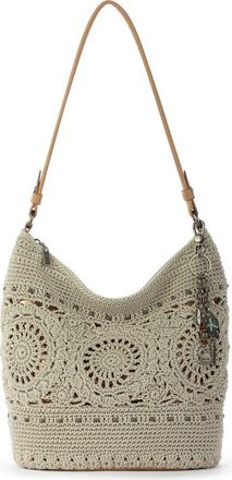 The Sak Sequoia Crochet Hobo in Natural Grey Medallion at Nordstrom Rack