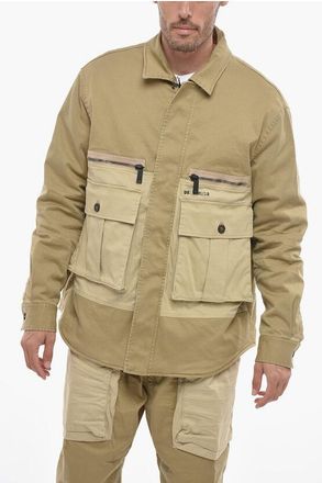 Dsquared2 Giubbotto Utility in Denim con Fodera Trapuntata taglia 44