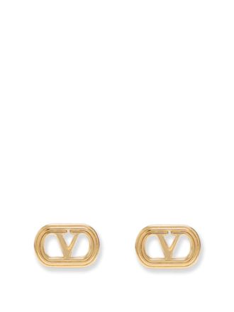 Valentino Garavani Ovalette Metal Earrings-Donna