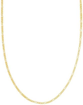 Bony Levy Mens 14K Gold Box Figaro Chain Necklace in 14K Yellow Gold at Nordstrom, Size 22