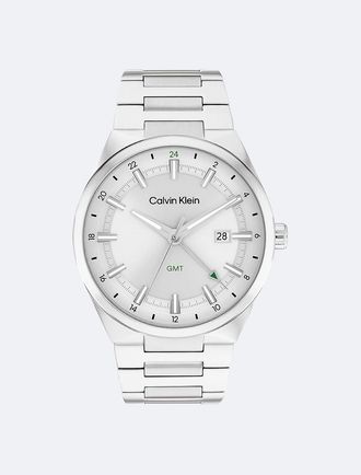 Calvin Klein Mens Architectural Multifunction Watch - Metallic - OS