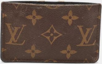 Louis Vuitton Pre-owned Coated canvas wallets - Dames - Vintage Accessoires - Zwart - ONE Size - Leer - Vintage