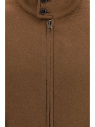 Bottega Veneta Merino Wool and Cashmere Jacket - Brown