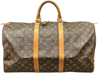 Louis Vuitton Vintage, unisex, Bruin, ONE Size, Pre-owned Weekend Bag