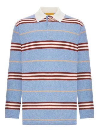 Guest In Residence Striped Rubgy Polo Shirt