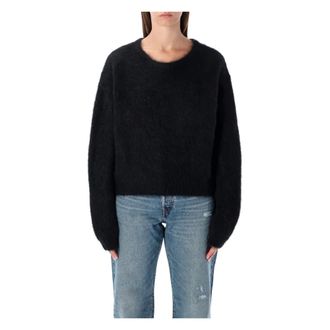 American Vintage Niby Sweater - Dames - Ronde hals truien - Zwart - S - Truien & Vesten
