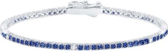 Crislu Cubic Zirconia Tennis Bracelet in Sapphire at Nordstrom