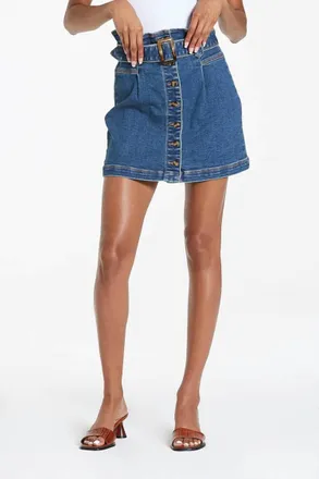 Dear John Denim Elysee Skirt In South Beach
