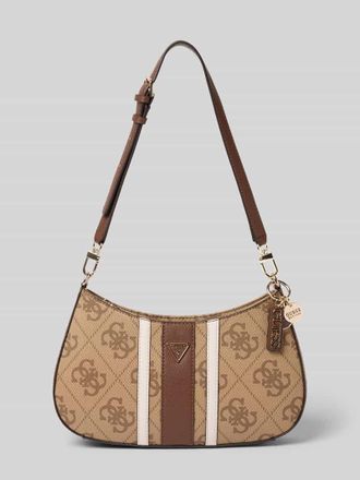 Guess Shoulder Bag in Leder-Optik Modell Noelle in Cognac, Gr&ouml;&szlig;e 1