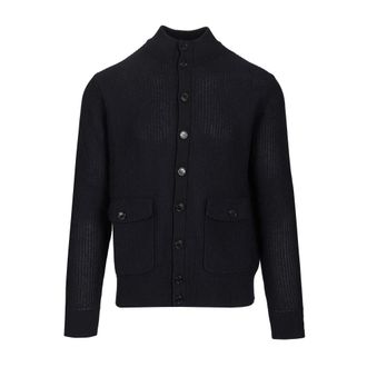 Ballantyne Valstarino Jacket - male - Ballantyne - Cardigans - Blue - 2XL - Knitwear
