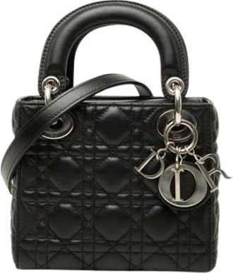 Dior Pre-owned Vintage Handbag - Dames - Vintage Handtas - Zwart - ONE Size - Leer - Vintage