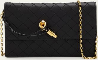 Bottega Veneta Knot Leather Pouch Bag