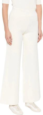Max Mara Wijde broek - Dames - Wijde Broeken - Wit - XS - Broeken
