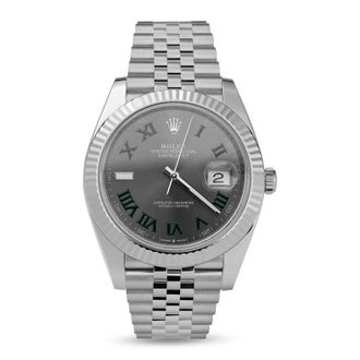 Rolex Pre-owned Rolex Datejust Automatic Chronometer Silver Dial Mens Watch 126334 SRJ