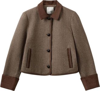 Sofie Schnoor Agathasw Check Jacket - Dames - Blazers - Bruin - L - Katoen - Jassen