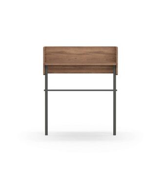 HERDASA Herdasa - Recibidor Modelo 789 Acabado Nogal/grafito, 97 Cm (alto) X 80 Cm (ancho) X 30 Cm (prof.)