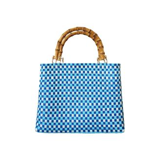 Brunna.Co The Tuku Recycled Market Tote Bag in Blue at Nordstrom, Size Large