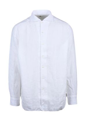 LUIGI BORRELLI NAPOLI Linen Shirt - White